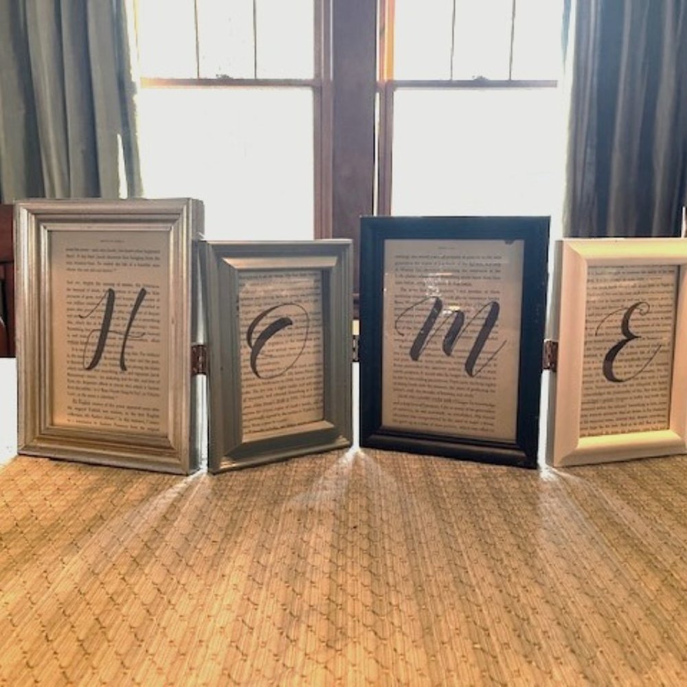 "HOME" Framed Dictionary Print